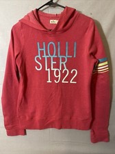 Hollister California Womens Long Sleeve Hoodie Pullover Pink S SWEAT SHIRT 1922