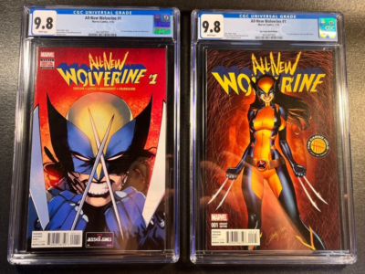 #ad ALL NEW WOLVERINE 1 CGC 9.8 SET Variant J Campbell 1st app LAURA KINNEY V 1 Lot $325.00