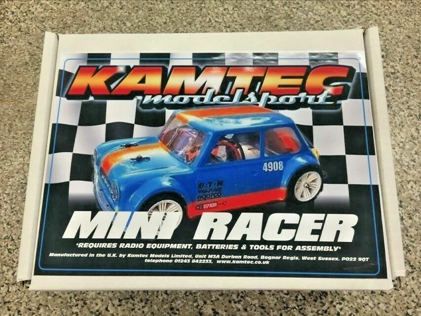 Mini Racer Hot Rod RC Kit Rennfahrwerk SCHWARZ GFK Kamtec - Bild 2 von 4