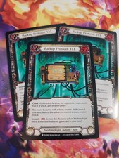 3x Backup Protocol: YEL Foil Playset Bright Lights Flesh and Blood FAB