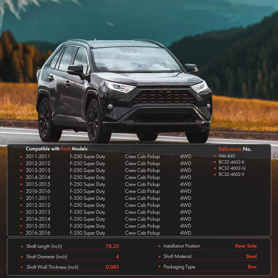 Rear Driveshaft Prop Shaft Assy for Ford F-250/ F-350 Super Duty 2011-2016 4WD - Image 2 of 4