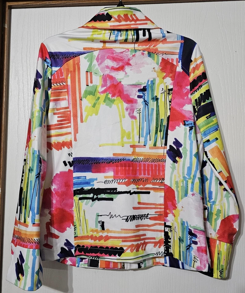 Berek Collective Workshop Art To Wear Blazer Jacket Women's Size Medium  - Image 2 of 4