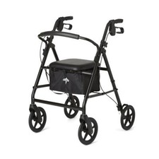 Basic Steel Rollators,Black,8" Black 8" Wheels