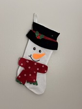 Christmas Stocking snowman Holiday Decor