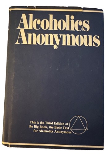AA Big Book Alcoholics Anonymous 3rd Third Edition 1976 HC 1986