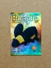 Ty Beanie Babies Collector Card - BUMBLE The Bee - Blue Halo - 4045 - EU