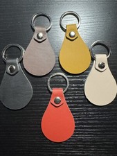 Personalized Customized Engraved Leather Keychain