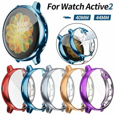 (2 Pack)TPU Screen Protector case For Samsung Galaxy Watch Active 2 40mm 44mm 