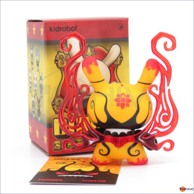 Kidrobot Dunny 2013 Sideshow series Yellow Deeper Issues by Andrew