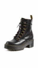 dr martens leona black vintage smooth