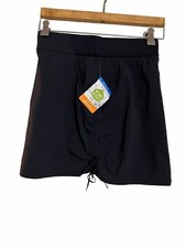 Columbia Women  s Black Skort Cinched Sides Pockets Size Small NWT
