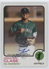 2022 Topps Heritage Minor League Edition Real One Jonatan Clase Auto 0ou7