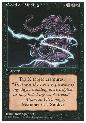 Word of Binding - 4E MTG - Light Play