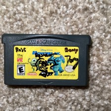Game Grumps Signed Game Boy Game Monsters Inc RARE