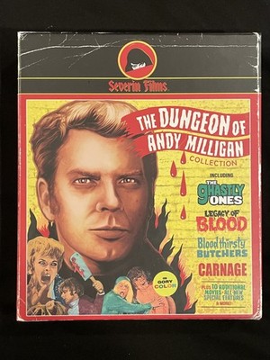 The Dungeon of Andy Milligan Collection Severin 8 Disc Blu-ray Boxset SEALED!!!!