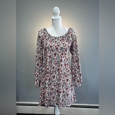 Ultra Flirt Scoop Neck L/S Mini Dress Size M EUC
