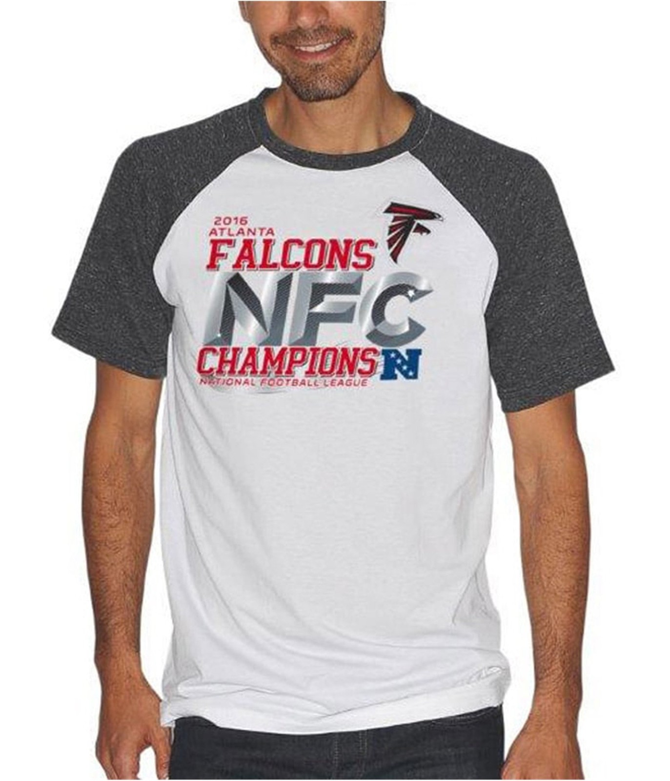 Спортивная мужская футболка G-III с графическим изображением Atlanta Falcons NFC Champs fal XL 3890₽