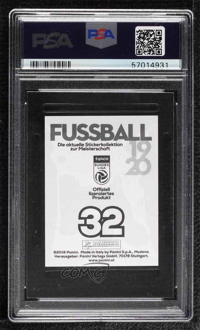 2019-20 Fussball Austrian Bundesliga Album Stickers Erling Haaland Rookie RC 4v2 view 2