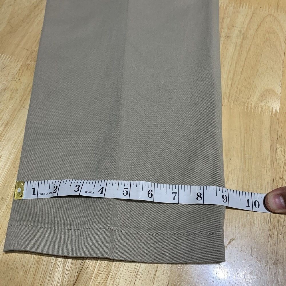 Wrangler Mens 36X29 Beige Comfort Solution Series Stretch Pleated Pants A-65 thumbnail 7