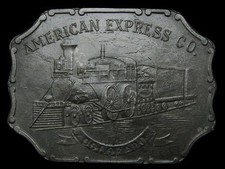 MB13104 VINTAGE 1970s AMERICAN EXPRESS CO. COLORADO RAILROAD BELT BUCKLE