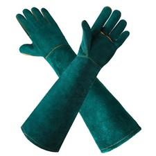 Gardening Gloves 23.6", Thorn-Resistant Long Gauntlet, Large, Green 23.6"