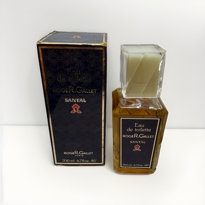 Roger&Gallet Santal 200ml EDT Vintage Discontinued with Box Splash 1970s Men