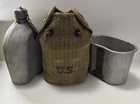 Great Shape Original Vintage WW1 US Military Canteen Cup and  Cover  All Dated