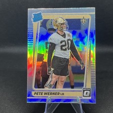 2021 Optic Football PETE WERNER Silver Holo Prizm Rated Rookie RC  #276 Saints