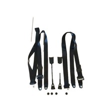 KIT CINTURE SICUREZZA  STATICHE OMOLOGATE  NERE  FIAT 500EPOCA  F L R 