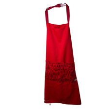 Chick Fil A Apron Red Adult One Size Winter Trees