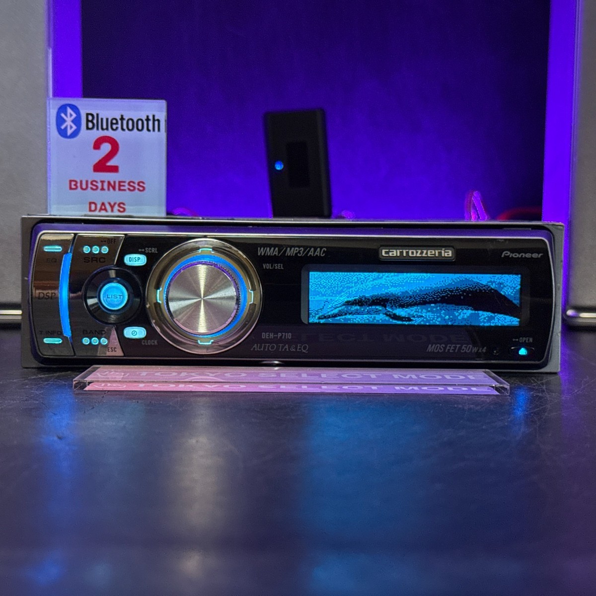 Pioneer Carrozzeria DEH-P710 Car Audio Added Bluetooth 1DIN JDM