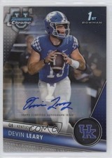 2023 Bowman U Chrome Chrome Prospect Auto Devin Leary #56 Auto 0f5t