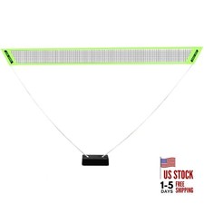 Portable Badminton Set - 1.5m Height x 2.7m Width, Lightweight Easy Setup