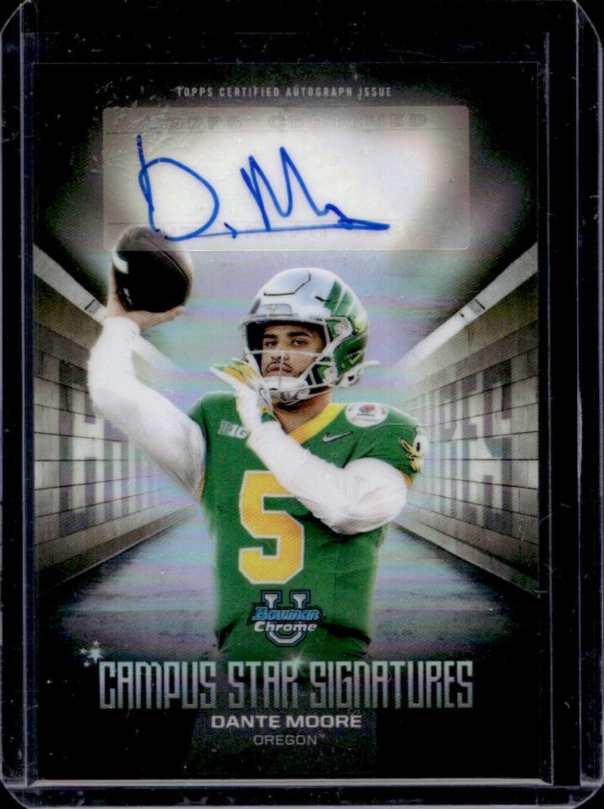 2025 Bowman Chrome University Dante Moore Campus Star Signature Auto #CSS-DM