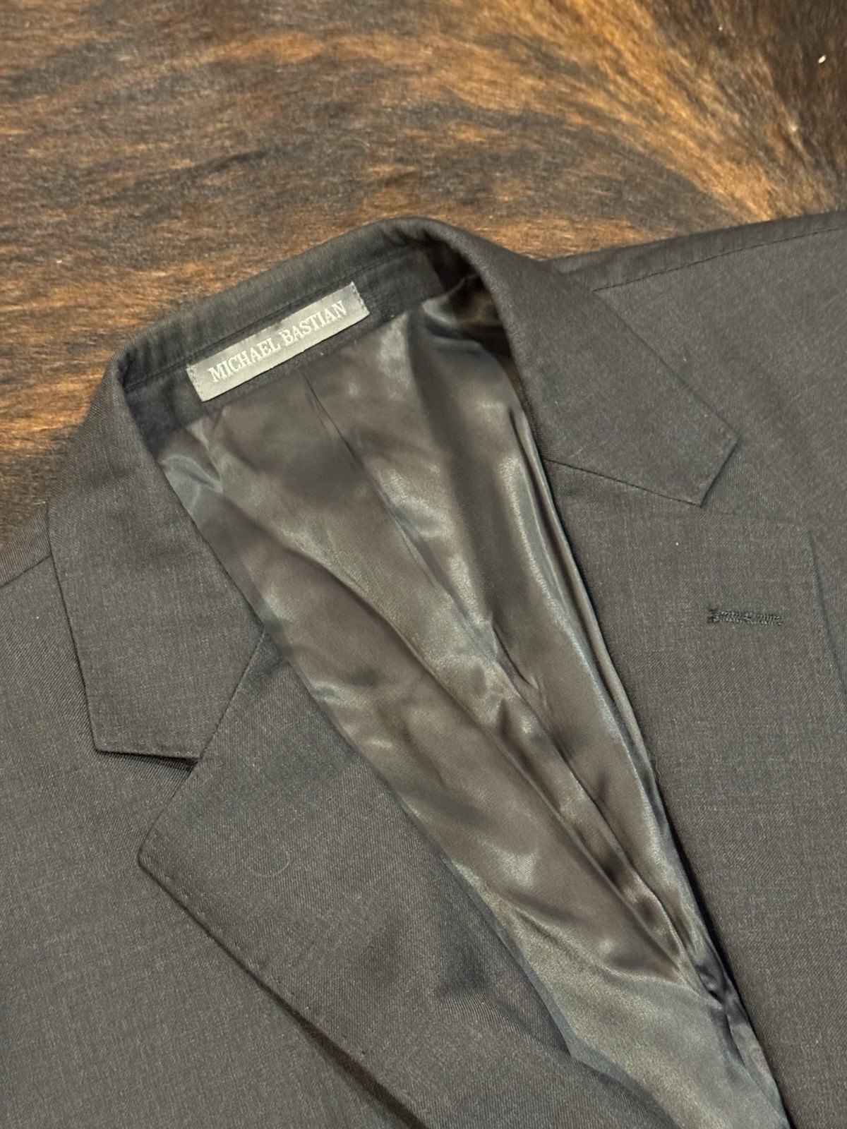 Michael Bastian Solid Gray MB111 Blazer Sport Coa… - image 2