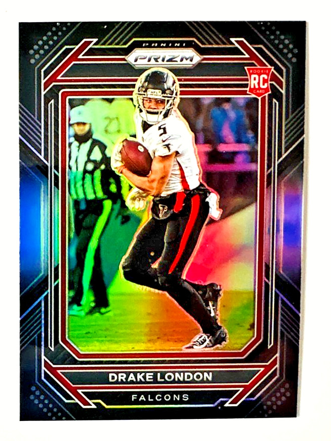 2022 Chronicles Prizm Black Drake London SILVER Prizm RC #PB-11 Falcons Rookie!