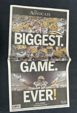 LSU TIGERS FOOTBALL NICK SABAN VS LES MILES MEDIA & NEWSPAPERS