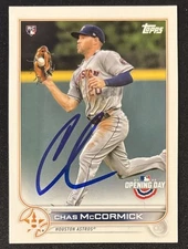 Chas McCormick Astros Baseball Signed Autographed 2022 Topps Opening Day Card