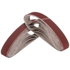 15 Pack Sanding Belts 1-1/8 x 21 Inch 80/120/150/240/400 Grits Aluminum Oxide