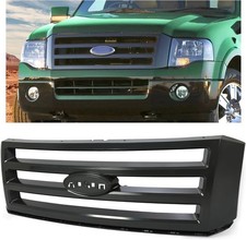 Front Grille Grill Compatible with 2007-2014 Ford Expedition Bumper Grill Assemb