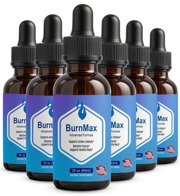 (6 Pack) BurnMax Drops - Burn Max Advanced Fat Burner for Weight Loss