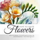 How to draw flowers. 190 floral illustration: Drawing and painting: watercol...