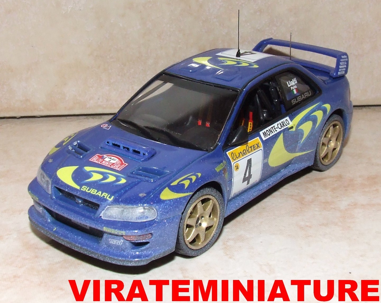 SUBARU IMPREZA WRC WINNER RALLYE MONTE CARLO 1997 PIERO LIATTI IXO ALTAYA 1/43