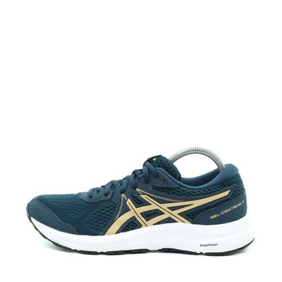 ASICS Damen GEL-Contend 7 Sportschuhe Blau/Gold Gepolstert Laufschuhe EU 39