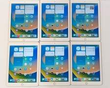 Lot 6 Apple iPad A1822 128GB 9.7" Grade B/C  92  100 Batt 18-138 Chg Cyc. GOLD