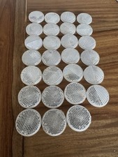 27 Vintage Original Stimsonite 908 Highway Sign Plastic Reflectors 1 38