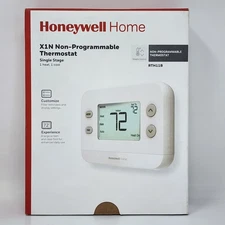 Honeywell X1N Single-Stage Non-Programmable Thermostat RTH11B in White