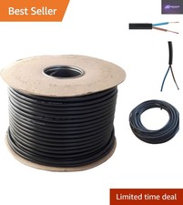 2M 0.75mm Black Flex Cable - Custom Length, Copper Core for Safety & Flexibility 6.00 per metre