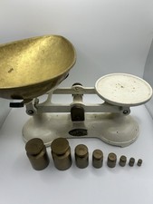 Weylux Vintage Retro Kitchen Scales with Bowl with Weights