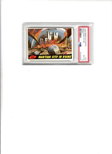1962 Topps Mars Attacks #53 Martian City in Ruins — PSA 4